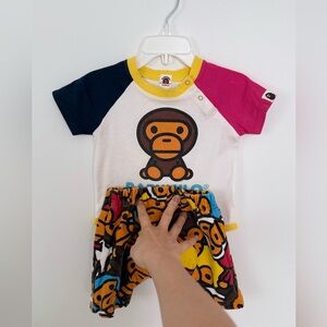 Baby Milo Colorful Bodysuit by A Bathing Ape